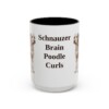 15oz Funny Schnoodle Mug, Vintage Dog Coffee Mug, Dog Lover Gift