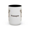 15oz Pomapoo Mug, Vintage Dog Portrait Coffee Mug, Dog Lover Gift