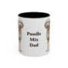 11oz Poodle Mix Dog Dad Mug, Vintage Sketch Coffee Mug, Dog Dad Gift