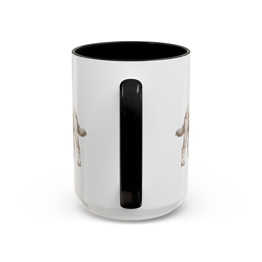 15oz Cockapoo Mug, Black, back view