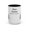 15oz Skye Terrier Latin Mug, Vintage Dog Coffee Mug, Dog Lover Gift