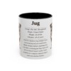 11oz Jug Mug, Illustrated Dog Breed Facts Coffee Mug, Vintage Dog Keepsake Gift