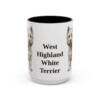 15oz West Highland White Terrier Mug, Vintage Dog Portrait Coffee Mug, Dog Lover Gift