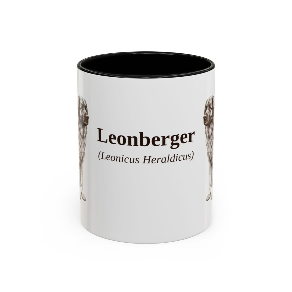 11oz Leonberger Latin Mug, Vintage Dog Coffee Mug, Dog Lover Gift