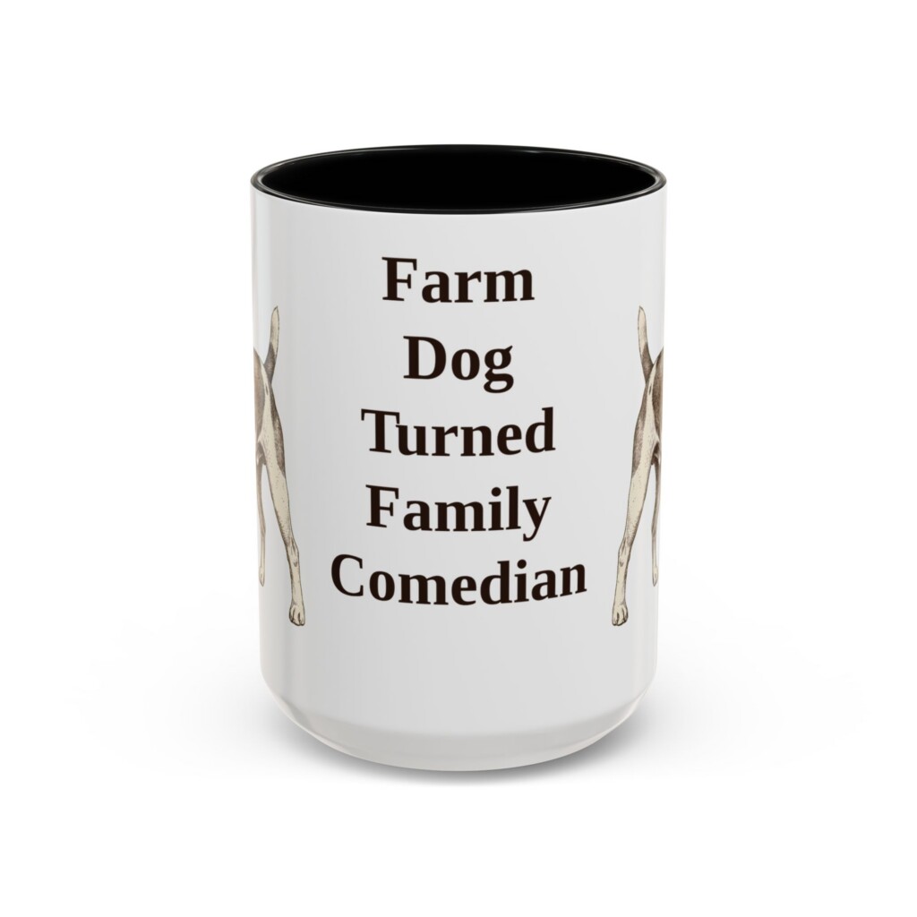 15oz Funny Rat Terrier Mug, Vintage Dog Coffee Mug, Dog Lover Gift