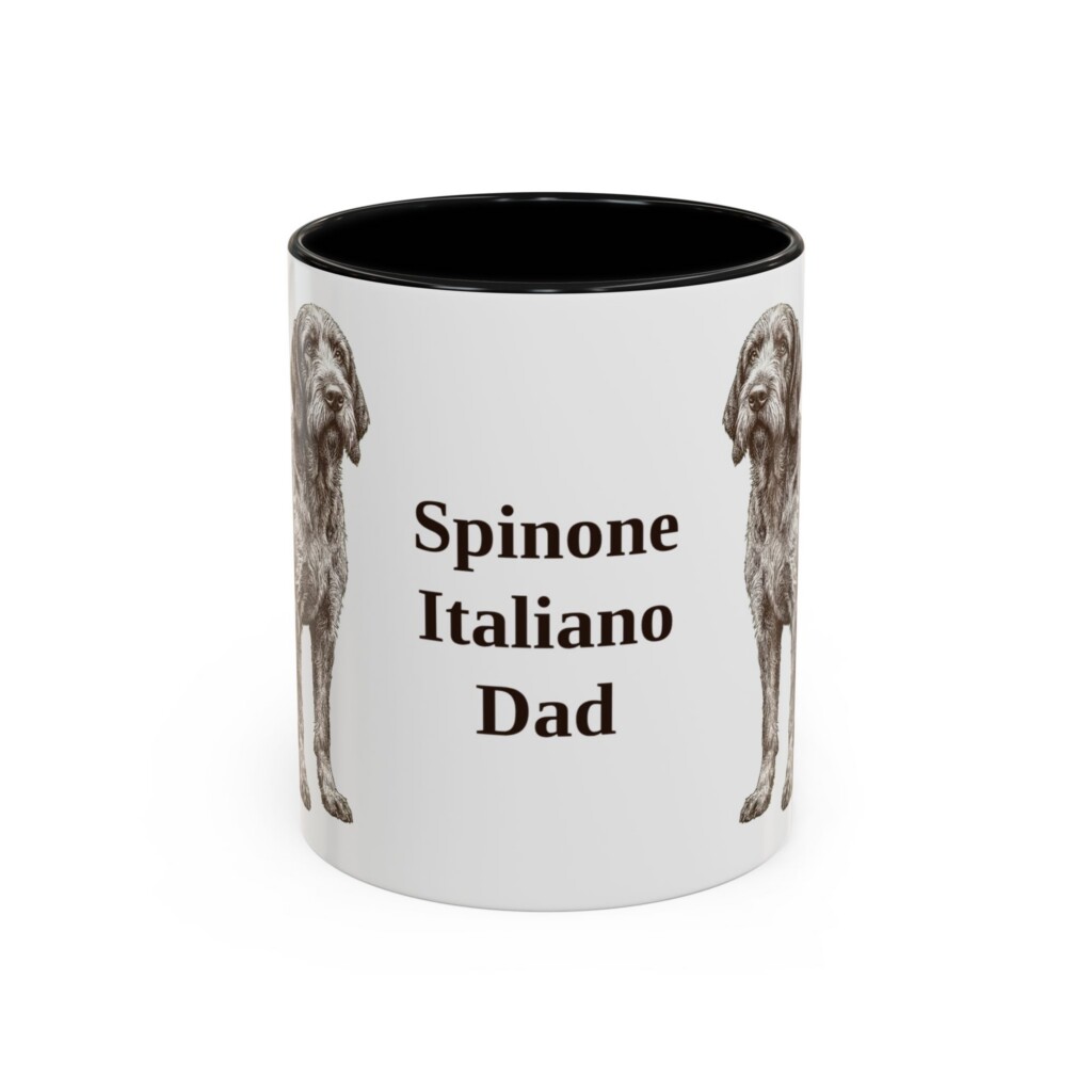 11oz Spinone Italiano Dog Dad Mug, Vintage Sketch Coffee Mug, Dog Dad Gift