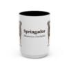 15oz Springador Latin Mug, Vintage Dog Coffee Mug, Dog Lover Gift