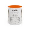 11oz Collie Mug, Pink, front view