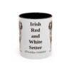 11oz Irish Red and White Setter Latin Mug, Vintage Dog Coffee Mug, Dog Lover Gift