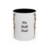11oz Pit Bull Dog Dad Mug, Vintage Sketch Coffee Mug, Dog Dad Gift