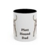 11oz Plott Hound Dog Dad Mug, Vintage Sketch Coffee Mug, Dog Dad Gift