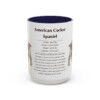15oz American Cocker Spaniel Mug, Orange, front view