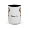 15oz Shar-Pei Mug, Vintage Dog Portrait Coffee Mug, Dog Lover Gift