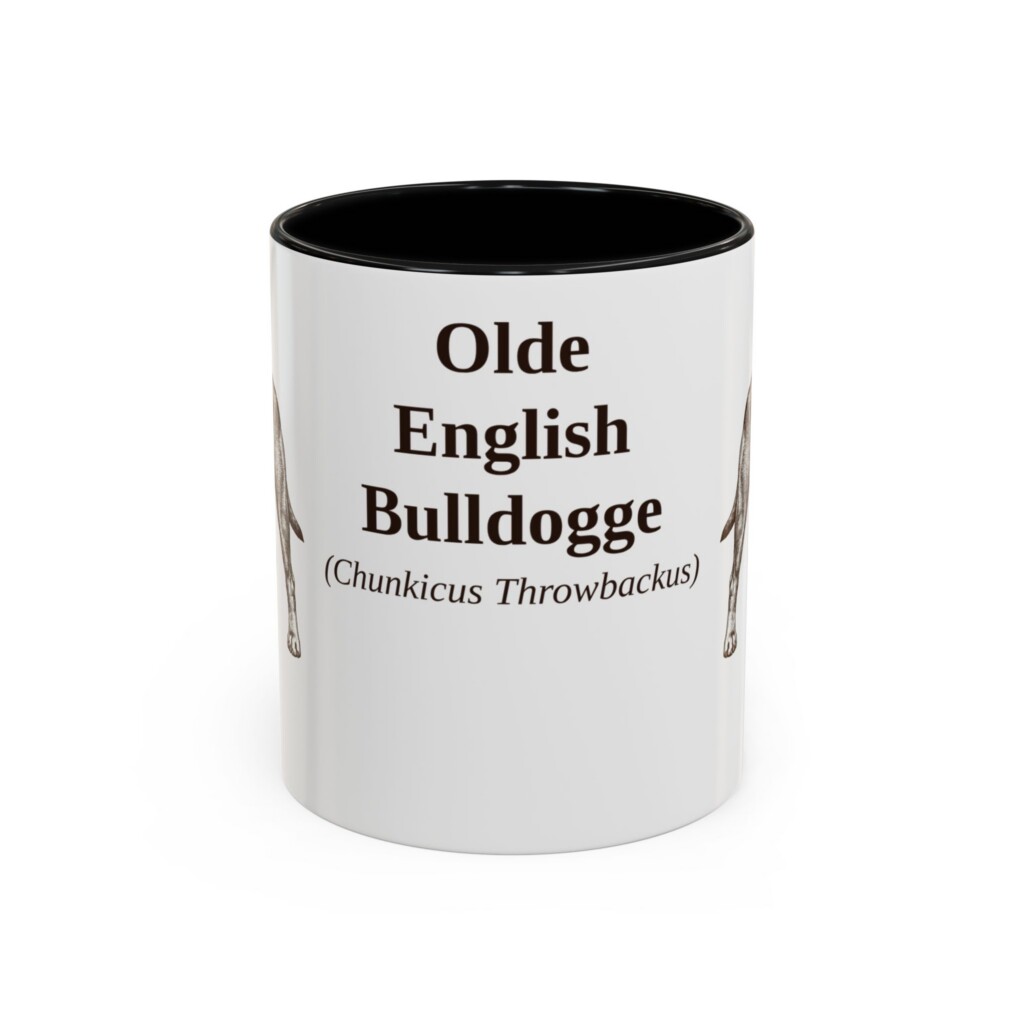 11oz Olde English Bulldogge Latin Mug, Vintage Dog Coffee Mug, Dog Lover Gift