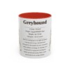 11oz Greyhound Mug, Navy, front view