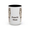 15oz Pomchi Dog Mom Mug, Vintage Sketch Coffee Mug, Dog Mom Gift