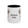 11oz Shichon Dog Dad Mug, Vintage Sketch Coffee Mug, Dog Dad Gift