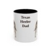 11oz Texas Heeler Dog Dad Mug, Vintage Sketch Coffee Mug, Dog Dad Gift