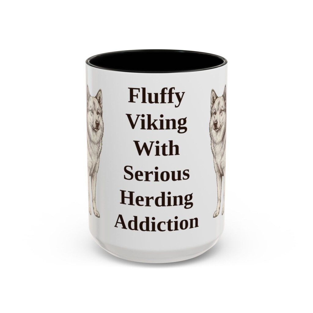 11089025795762815857_2048.jpeg 15oz Funny Icelandic Sheepdog Mug, Vintage Dog Coffee Mug, Dog Lover Gift