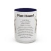 15oz Plott Hound Mug, Orange, front view