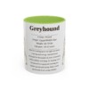 11oz Greyhound Mug, Light Blue, front view
