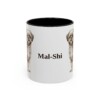 11oz Mal-Shi Mug, Vintage Dog Portrait Coffee Mug, Dog Lover Gift