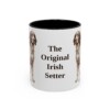 11oz Funny Irish Red and White Setter Mug, Vintage Dog Coffee Mug, Dog Lover Gift