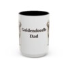15oz Goldendoodle Dog Dad Mug, Vintage Sketch Coffee Mug, Dog Dad Gift