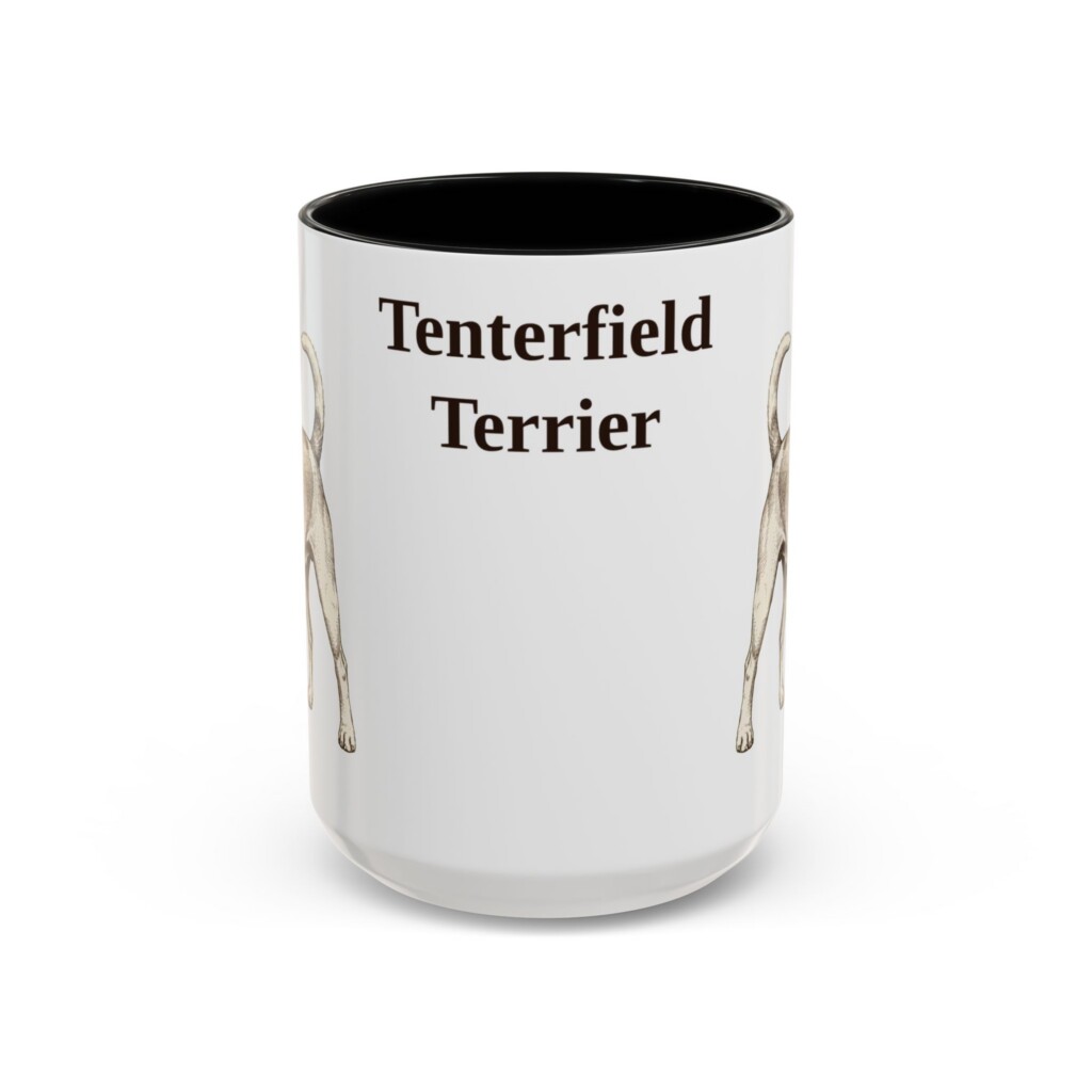 15oz Tenterfield Terrier Mug, Vintage Dog Portrait Coffee Mug, Dog Lover Gift