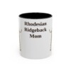 11oz Rhodesian Ridgeback Dog Mom Mug, Vintage Sketch Coffee Mug, Dog Mom Gift