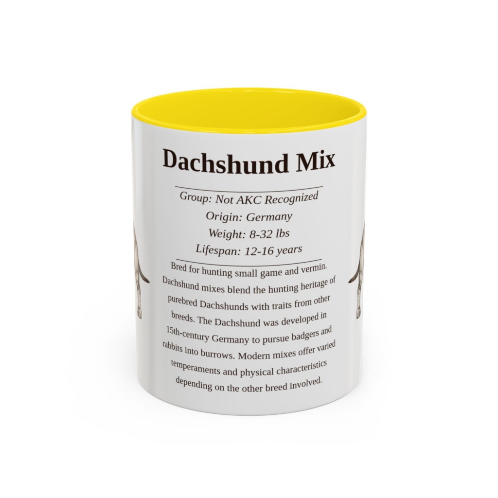 11351362107047714545_2048.jpeg 11oz Dachshund Mix Mug, Red, front view