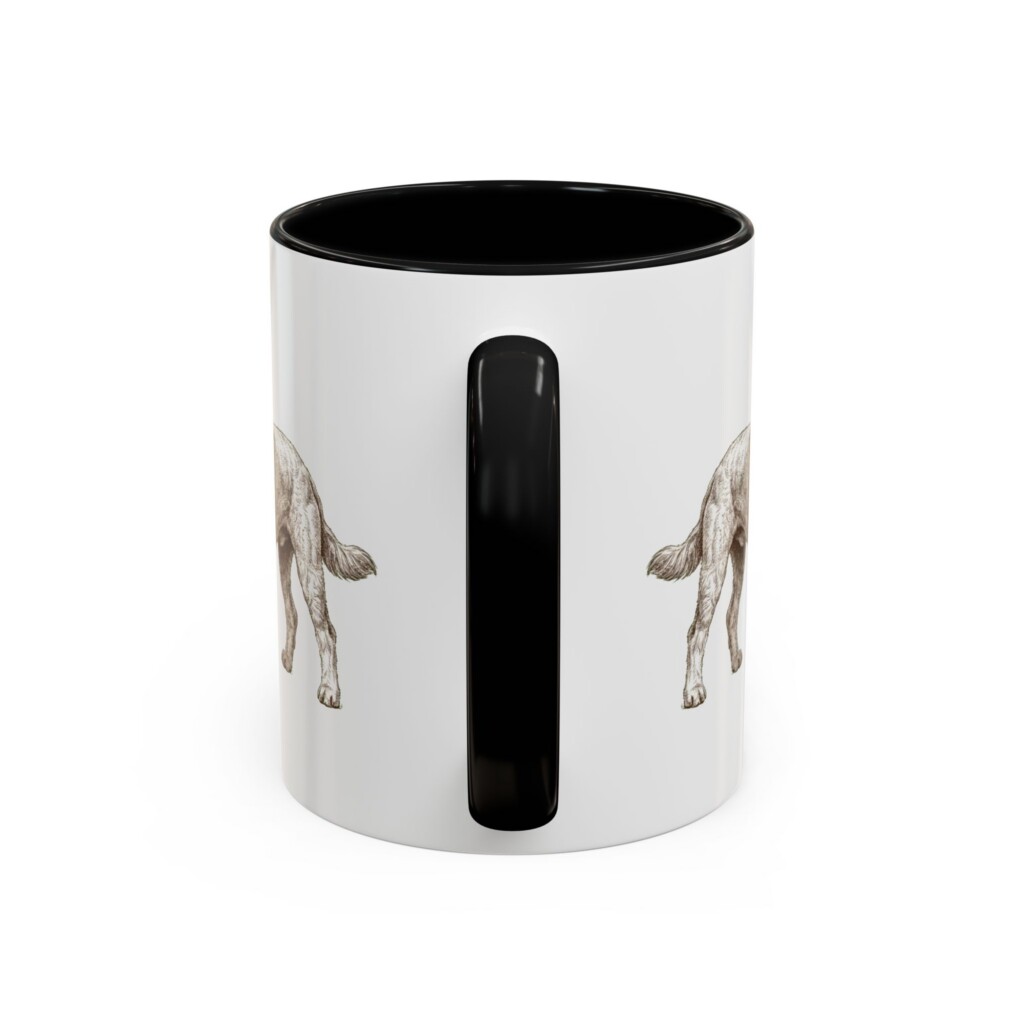 11oz Cockapoo Mug, Black, back view