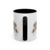 11oz Collie Mug, Black, back view