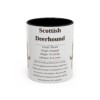 11oz Scottish Deerhound Mug, Illustrated Dog Breed Facts Coffee Mug, Vintage Dog Keepsake Gift