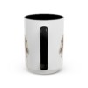 15oz Collie Mug, Black, back view