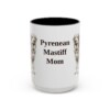 15oz Pyrenean Mastiff Dog Mom Mug, Vintage Sketch Coffee Mug, Dog Mom Gift