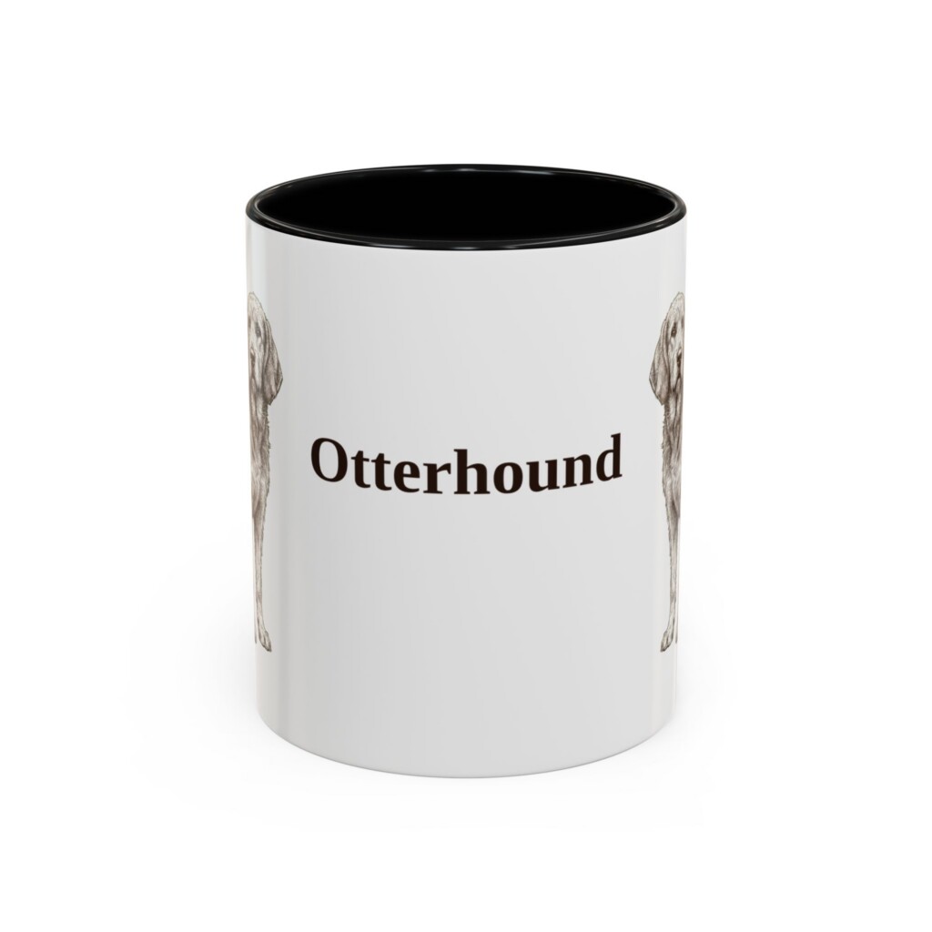 11oz Otterhound Mug, Vintage Dog Portrait Coffee Mug, Dog Lover Gift