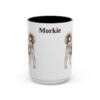 15oz Morkie Mug, Vintage Dog Portrait Coffee Mug, Dog Lover Gift