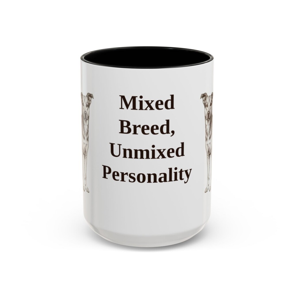 15oz Funny Mutt Mug, Vintage Dog Coffee Mug, Dog Lover Gift