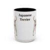15oz Japanese Terrier Mug, Vintage Dog Portrait Coffee Mug, Dog Lover Gift