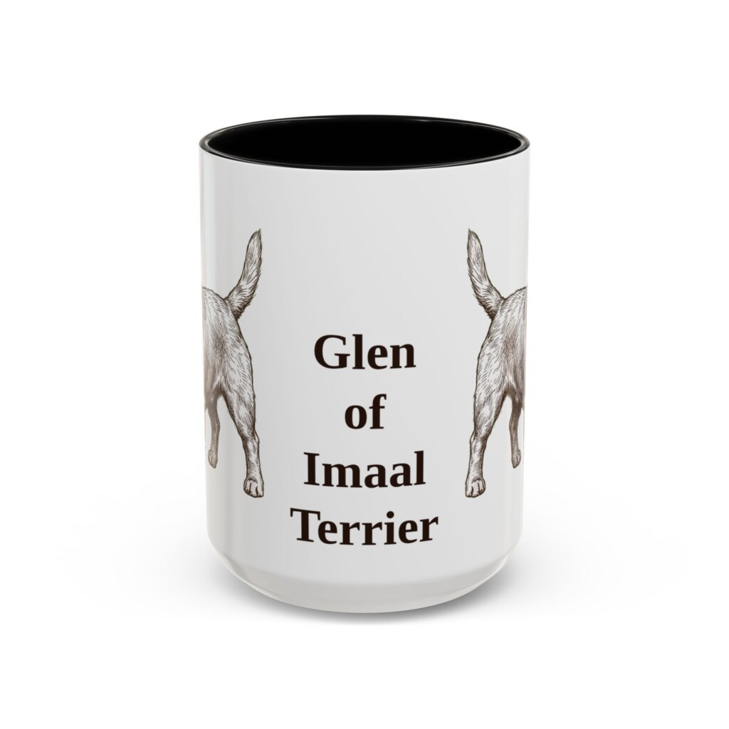 15oz Glen of Imaal Terrier Mug, Vintage Dog Portrait Coffee Mug, Dog Lover Gift