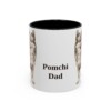 11oz Pomchi Dog Dad Mug, Vintage Sketch Coffee Mug, Dog Dad Gift