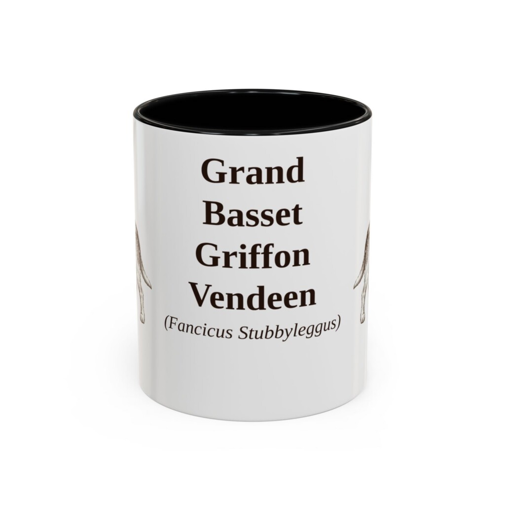 11oz Grand Basset Griffon Vendeen Latin Mug, Vintage Dog Coffee Mug, Dog Lover Gift