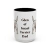 15oz Glen of Imaal Terrier Dog Dad Mug, Vintage Sketch Coffee Mug, Dog Dad Gift
