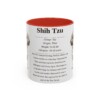 11oz Shih Tzu Mug, Illustrated Dog Breed Facts Coffee Mug, Vintage Dog Keepsake Gift