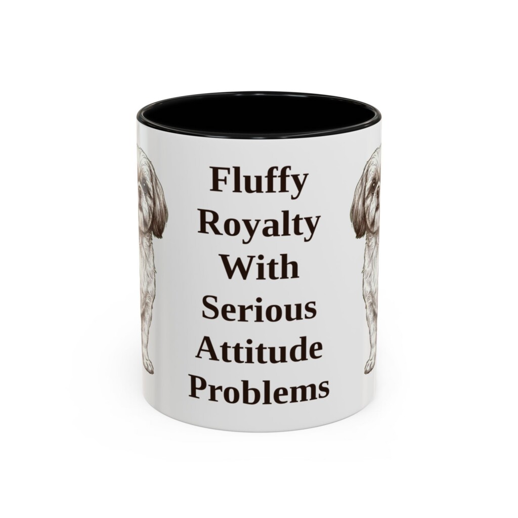 11oz Funny Shih Tzu Mug, Vintage Dog Coffee Mug, Dog Lover Gift
