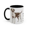 11oz Funny Harrier Dog Mug, Black, left side view