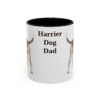 11oz Harrier Dog Dog Dad Mug, Black, front view