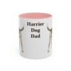 11oz Harrier Dog Dog Dad Mug, Pink, front view