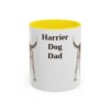 11oz Harrier Dog Dog Dad Mug, Yellow, front view